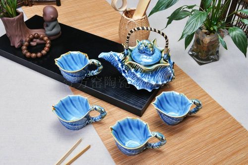 福建泉州新款 厂家直销海洋系类之海螺茶具套装正品海洋海螺茶具 精品